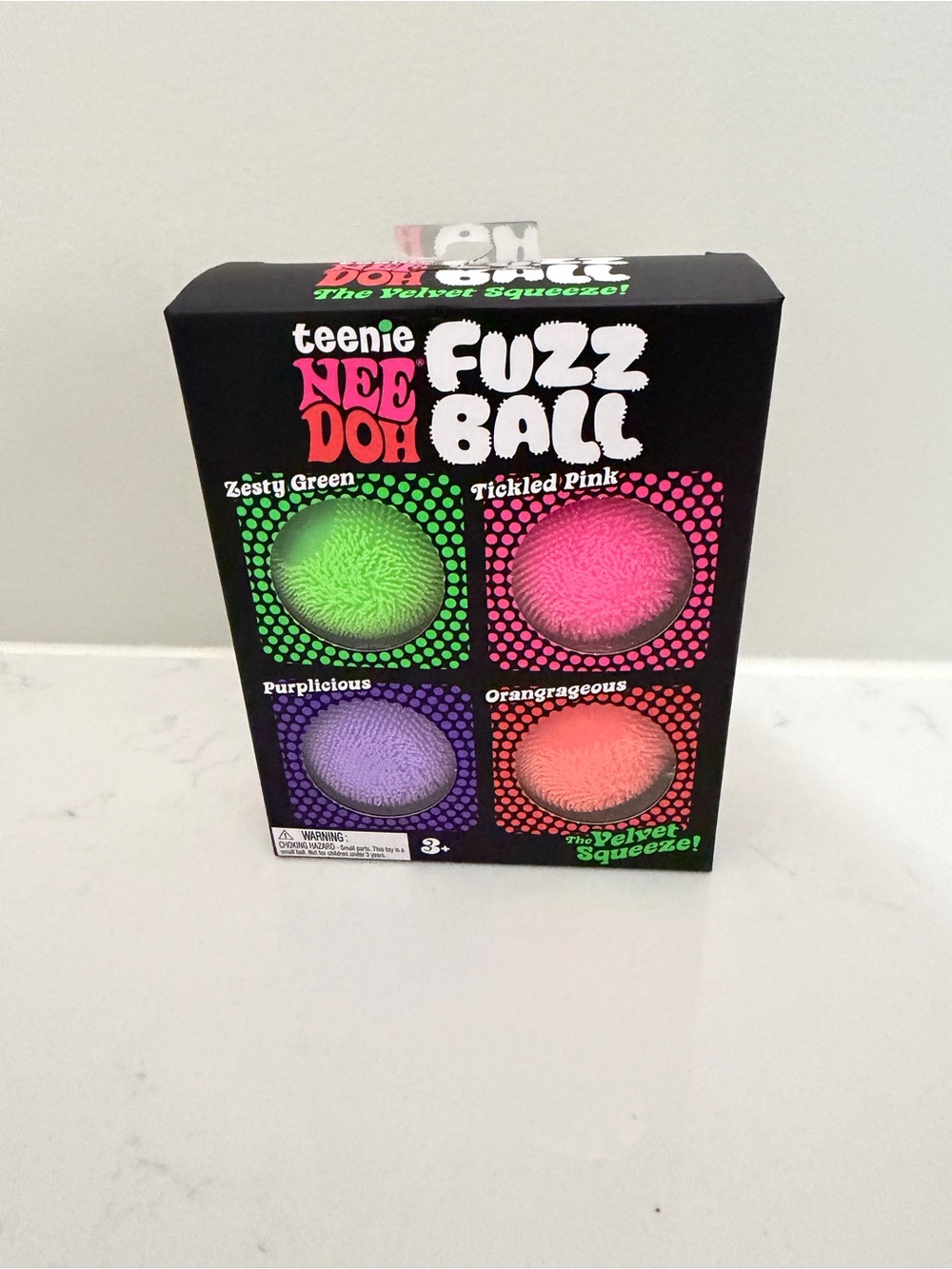 NEW teenie NEEDOH Fuzz Ball Velvet Squeeze